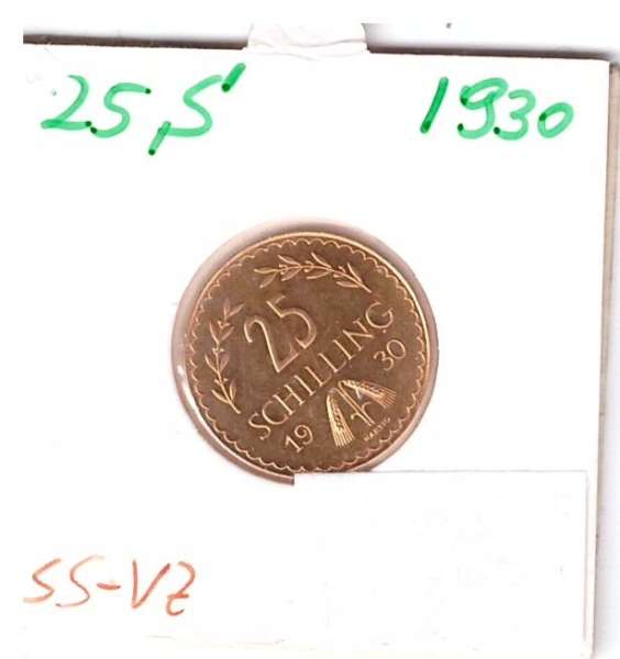 25 Schilling Gold 1930