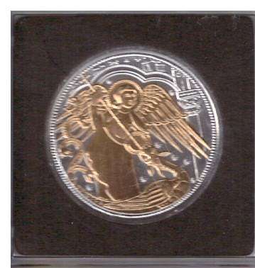 10 Euro 2017 Michael Der Schutzengel Silber Ank. Nr.31 24 Karat Teilvergoldet