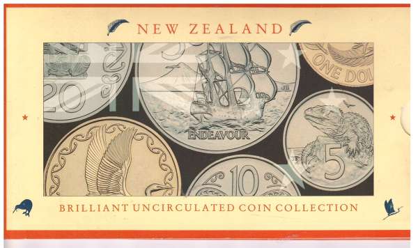 New Zealand Coin Set 1990 unc.