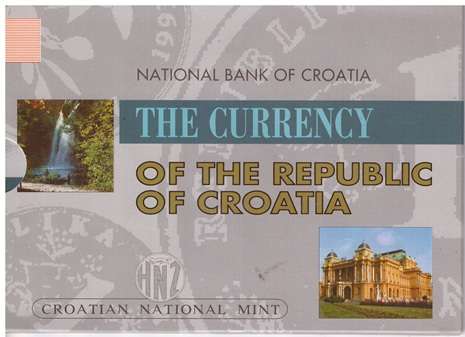 1993 Kroatien The Currency Kursmünzensatz KMS Croatia Blister
