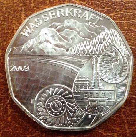 5 Euro Silber 2002 Wasserkraft lose ANK Nr.02a