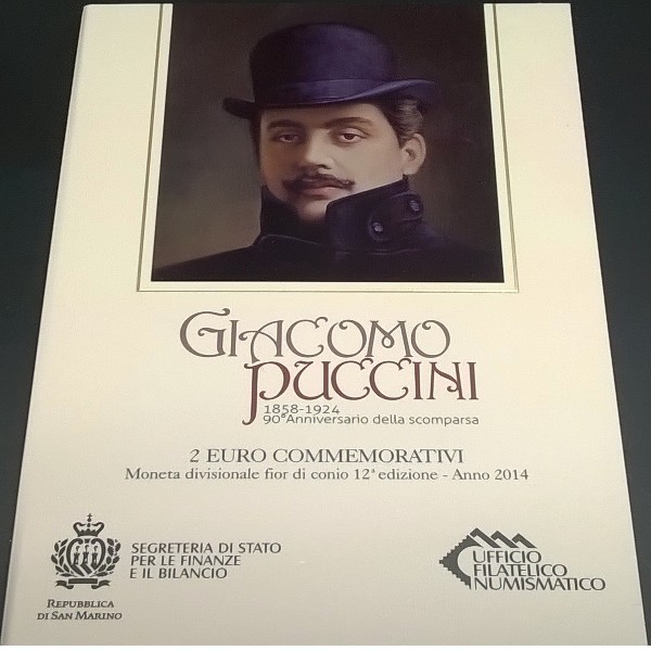 2 Euro San Marino 2014 Giacomo Puccini