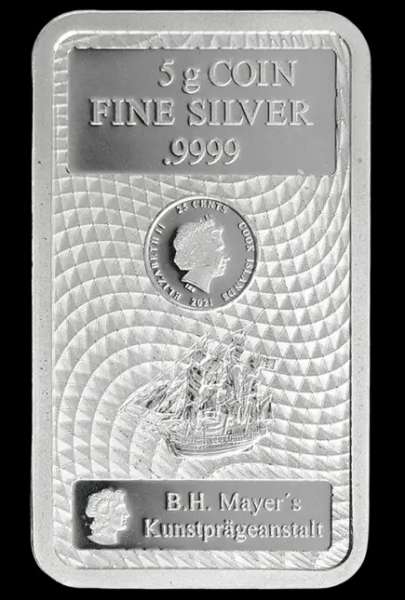 5g Silberbarren Bounty ,999 Fein 2021