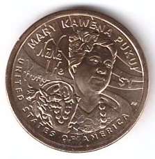 1 Dollar USA 2025 P Sacagawea Mary Kawena Pukui- Nativ Dollar
