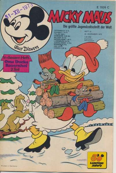 Micky Maus Nr. 51/1973