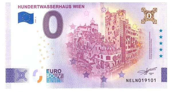 ANK.Nr. Hundertwasserhaus Wien 0 Euro Schein 2026-2 Anniversary