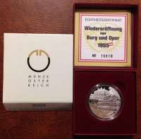 10 Euro 2005 Wiedereröffnung Burg und Oper PP ANK Nr.08 Silber Ag 10 Euro 2005 Wiedereröffnung Burg und Oper PP ANK Nr.08 Silber Ag