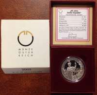 10 Euro 2005 60 Jahre 2 Republik PP ANK Nr.07 Silber Ag 10 Euro 2005 60 Jahre 2 Republik PP ANK Nr.07 Silber Ag