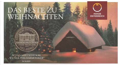 Christmas Edition 2014 Wiener Philharmoniker 1 Unze Feinsilber (999)