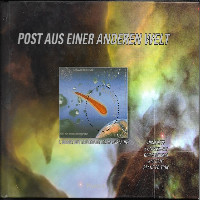 Briefmarkenbuch Post aus einer anderen Welt Blaue Edition Block und 8 Briefmarken Briefmarkenbuch Post aus einer anderen Welt Blaue Edition Block und 8 Briefmarken