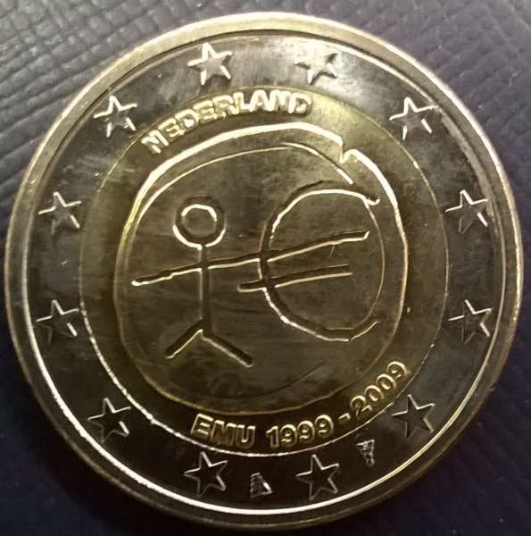 2 Euro Niederlande 2009 10 Jahre Euro WWU
