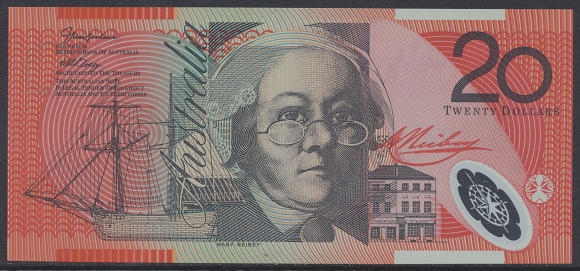 Australien – 20 Dollars (1997-98) (P.53b) Erh. UNC