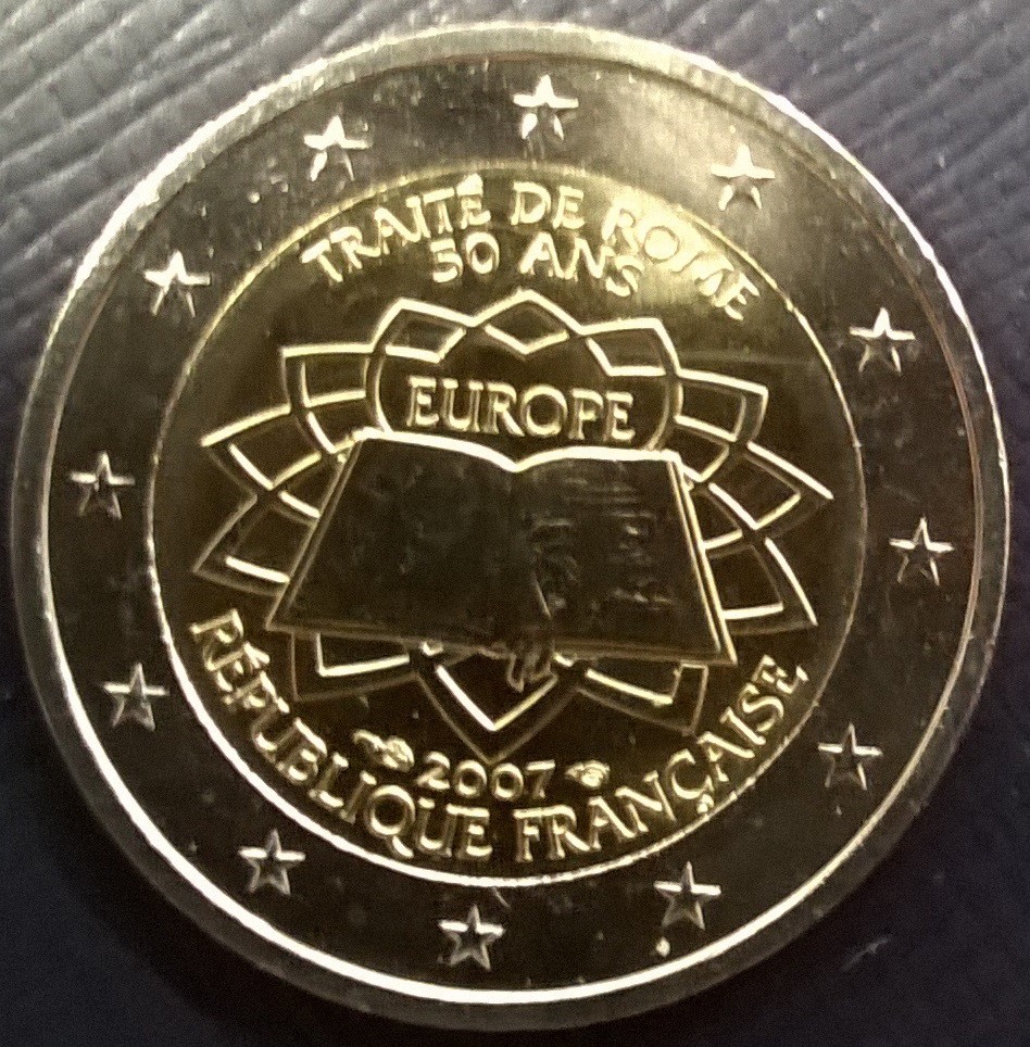 Piece De 2 Euros Romische Vertrage 2007