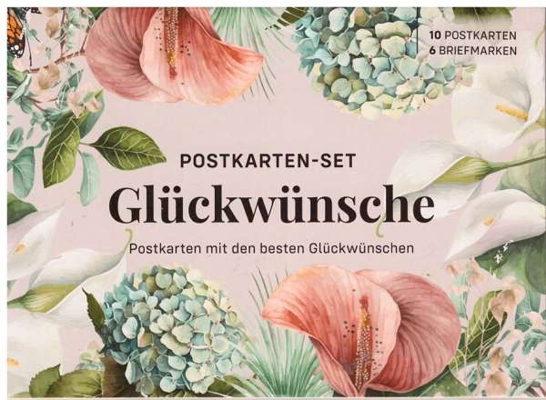 Glückwünsche Postkarten Set