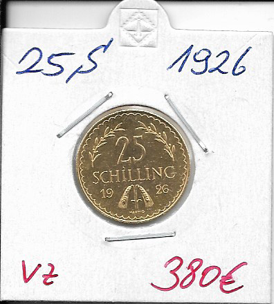 25 Schilling Gold 1926