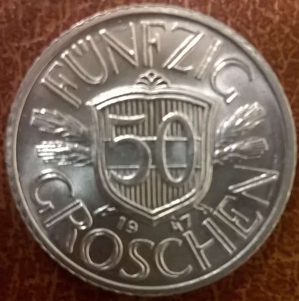50 Groschen 1947 ALU ANK Nr.17