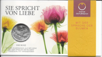 10 Euro  2021 DIE ROSE Silber HgH Ank. Nr. 10 Euro  2021 DIE ROSE Silber HgH Ank. Nr.
