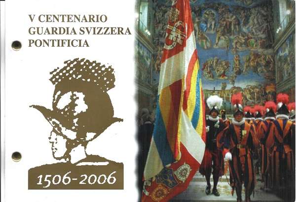 Vatikan 2 Euro Numisbrief 2006 * 500 Jahre Schweizer Gard