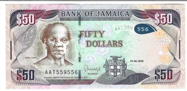 Jamaica - 50 Dollars 2020 UNC - Pick 83