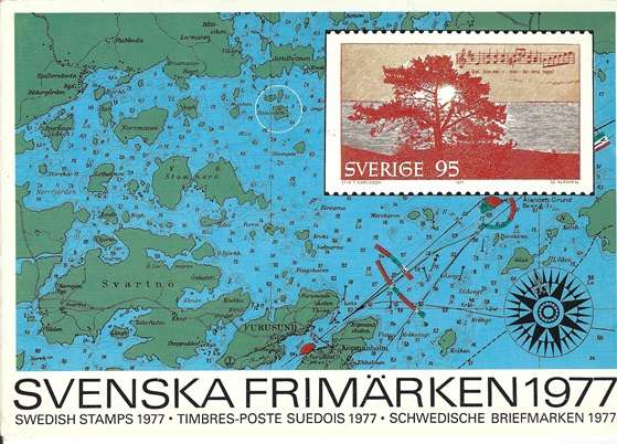 Schwedische Marken Jahresset der Post 1977