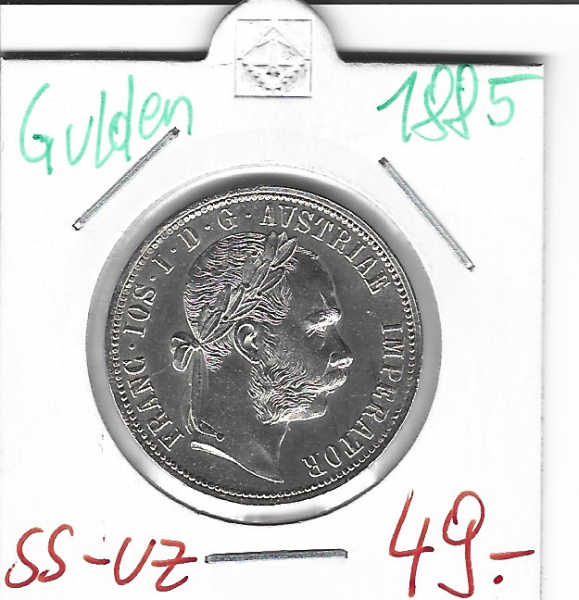 1 Gulden Fl 1885 Silber Franz Joseph I