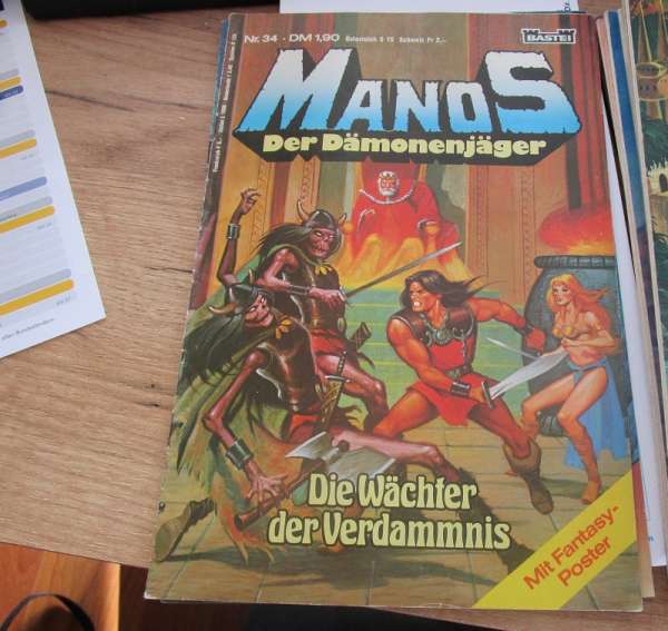 Manos Der Dämonenjäger Nr.34 Bastei mit Poster