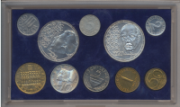1992 Jahressatz Kursmünzensatz KMS Mintset-Groß mit 2 x 500 Schilling Silber 1992 Jahressatz Kursmünzensatz KMS Mintset-Groß mit 2 x 500 Schilling Silber