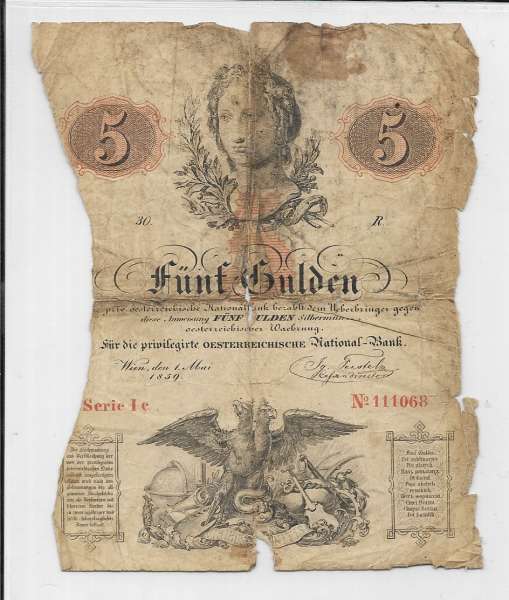 FJI 5 Gulden 1859
