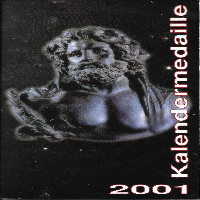 2001 Kalendermedaille Jahresregent Silber im Blister 2001 Kalendermedaille Jahresregent Silber im Blister