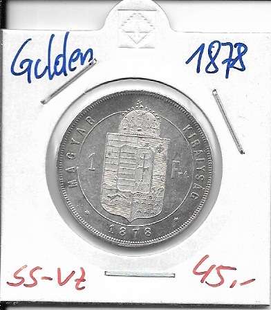 1 Gulden Forint 1878 KB Silber Franz Joseph