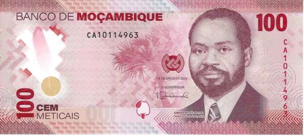 100 Meticais 2024(P.) Erh. UNC Mozambique