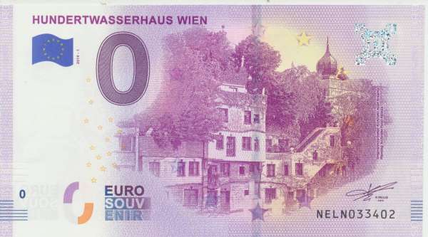 ANK.Nr.26 Hundertwasserhaus Wien (4) 0 Euro Schein 2019-1