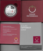10 Euro  2020 Tapferkeit Silber PP Ank. Nr.37 10 Euro  2020 Tapferkeit Silber PP Ank. Nr.37