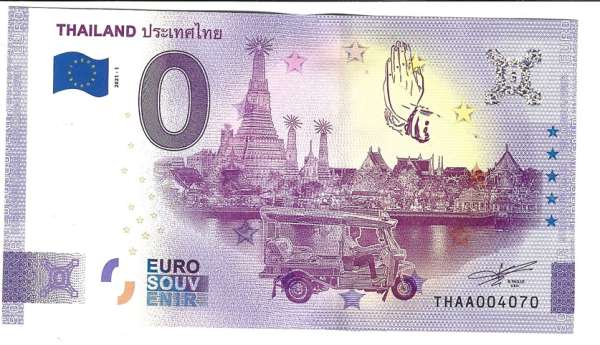 Thailand - Unc 0 Euro Schein 2021-1