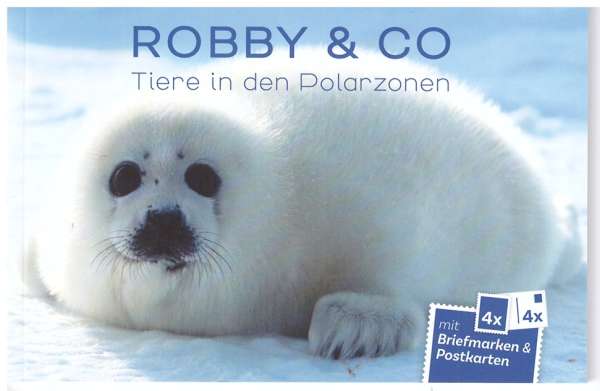 Robby und Co Tiere in den Polarzonen Briefmarken & Postkarten Heft mit 4 Marken