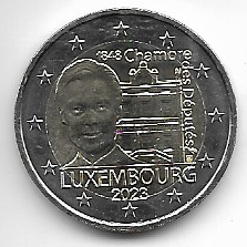 2 Euro Luxemburg 2023 Abgeordnetenkammer