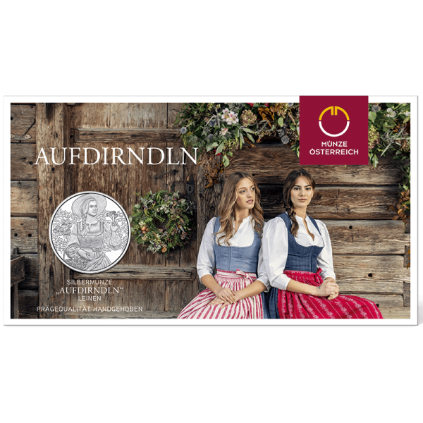 10 Euro 2025 Aufdirndln Silber HgH Ank. Nr.