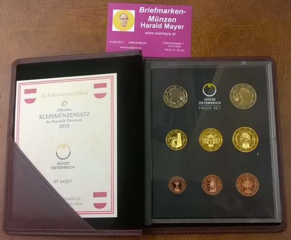 PP 2010 Euro Coinset PROOF KMS SET Österreich