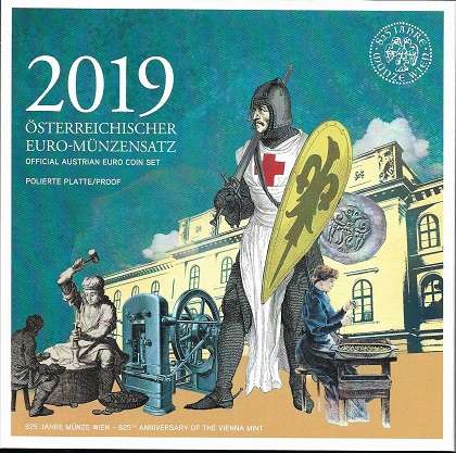 PP 2019 Euro Coinset PROOF KMS SET Österreich