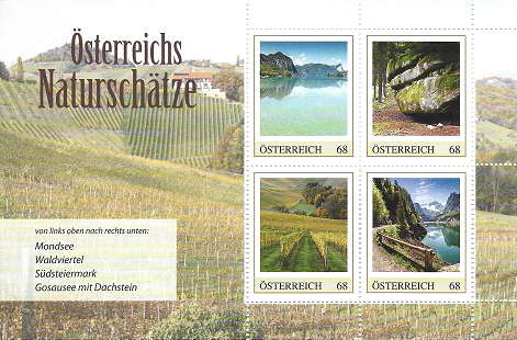 Österreichs Naturschätze 1 ME 4.4.2017 Marken Edition 4 Auflage 1000 Stück
