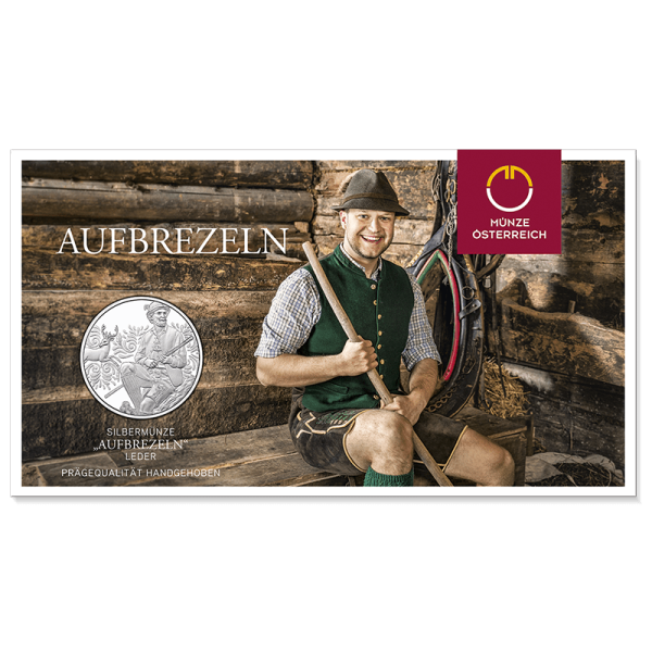 10 Euro 2025 Aufbrezeln – Leder Silber HgH Ank. Nr.
