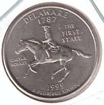 (1) USA 25 Cent 1999 D Delaware