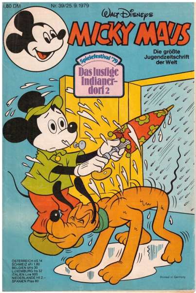 Micky Maus Nr. 39/1979 - 25.9.1979