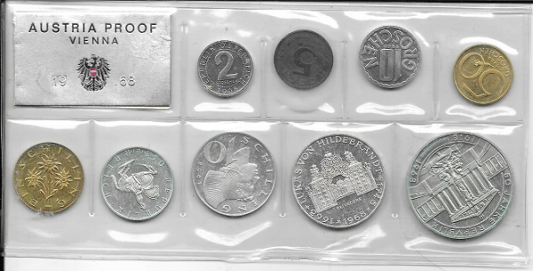 1968 Jahressatz Kursmünzensatz Groß KMS Mintset Big