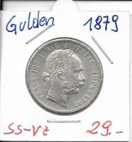 1 Gulden Fl 1879  Silber Franz Joseph I 1 Gulden Fl 1879  Silber Franz Joseph I