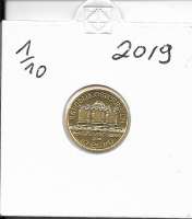 2019 Philharmoniker 1/10 Unze  10 € Euro 3,11 Gramm 2019 Philharmoniker 1/10 Unze  10 € Euro 3,11 Gramm