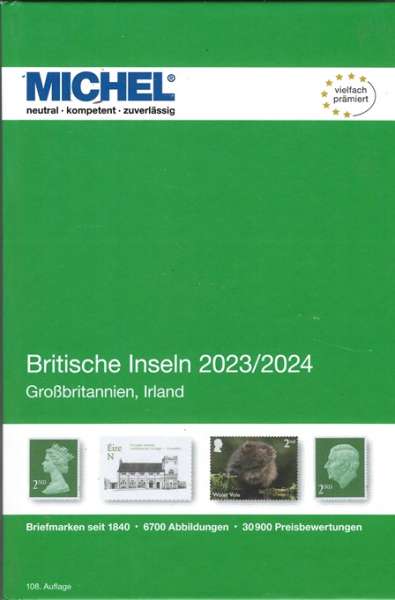 (E 13) MICHEL BRITISCHE INSELN-KATALOG 2023/2024