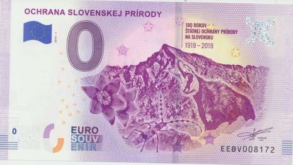 Slowakei Ochrana Slovenskej Prirody Unc 0 Euro Schein 2019-1