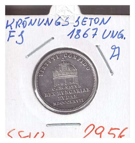 1867 A Krönungs Jeton Silber Franz Joseph 1867 Ungarn A