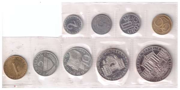 1968 Jahressatz Kursmünzensatz Groß KMS Mintset Big